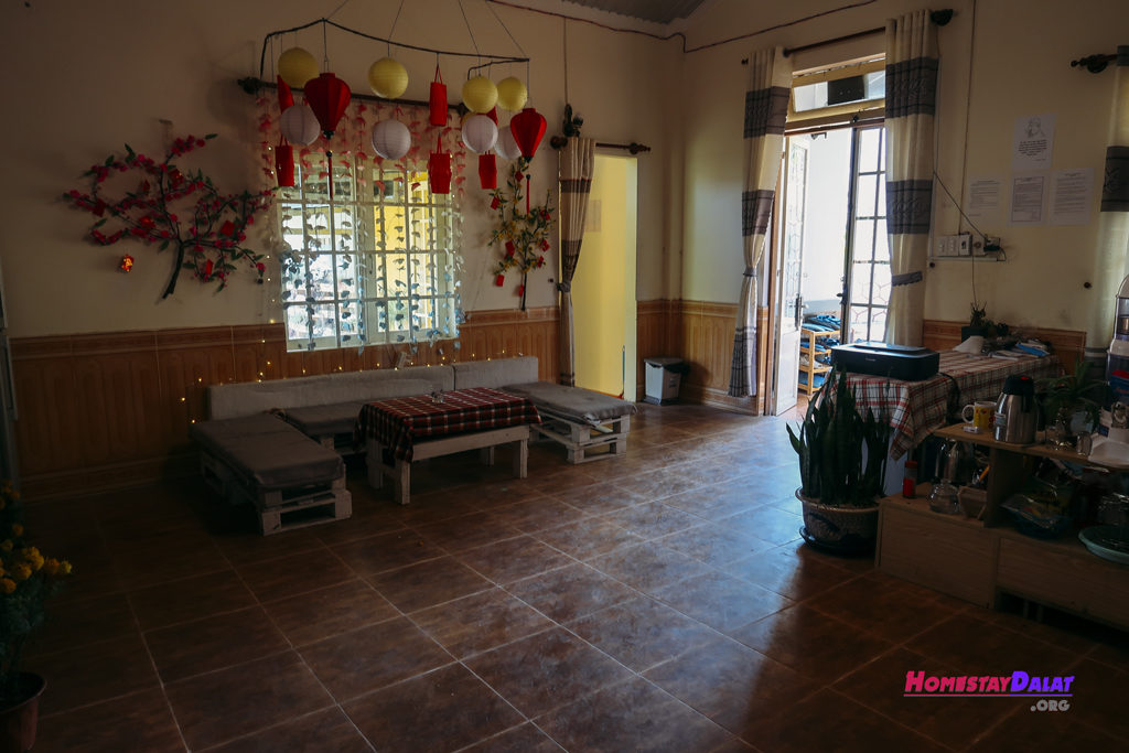 Phòng sinh hoạt Together homestay Đà Lạt