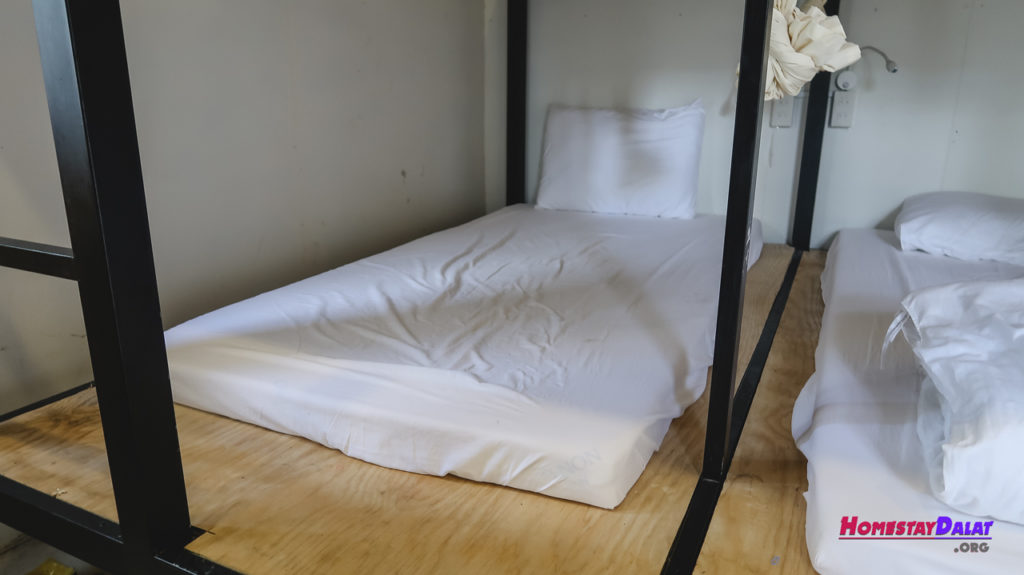 Giường dorm của Teepee homestay Đà Lạt