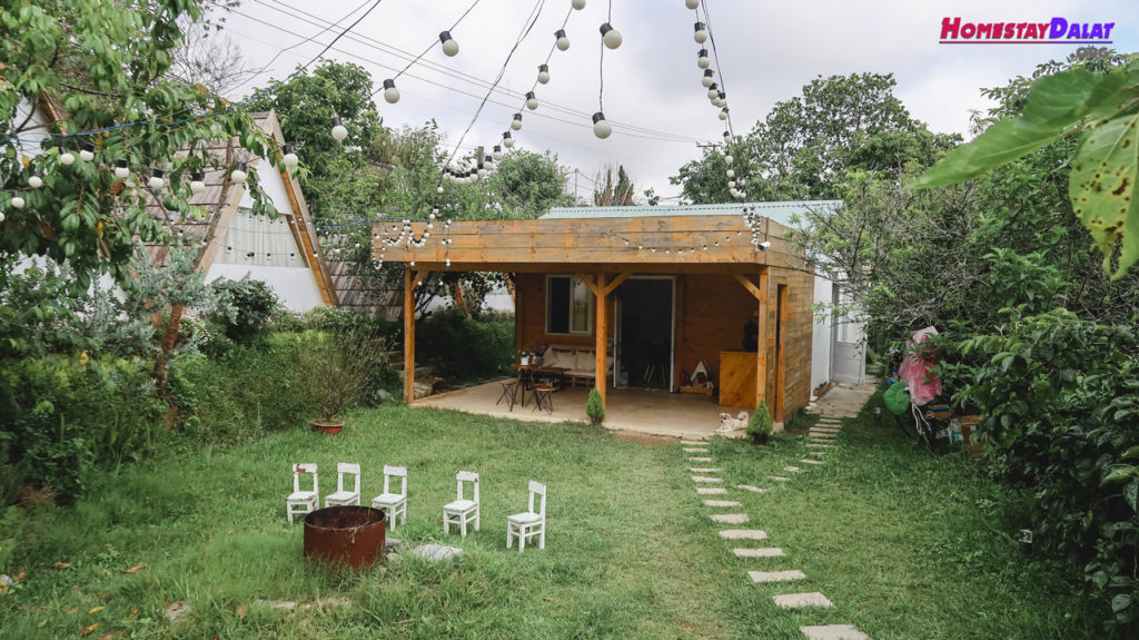 Toàn cảnh homestay Teepee khi bước vào